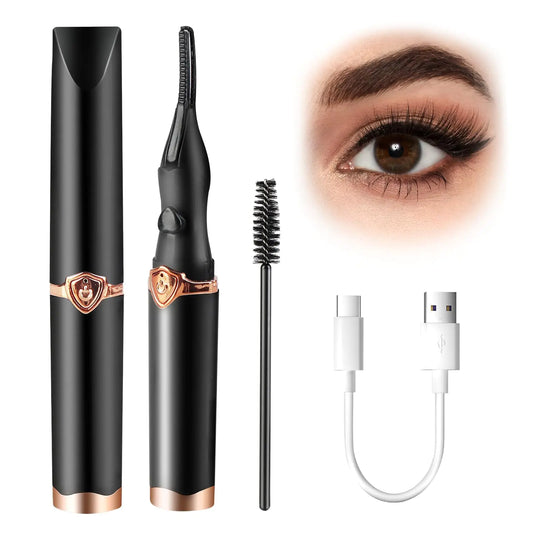 Heated Eyelash Curler for Women Electric Eyelash Curler for Instant Glam 2025 New Portable Eyelash Curler Eyelash 8S Heated Quick Curling Long-Lasting as Makeup Tools for Women Girls
