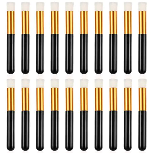 Lash Brush 20 Pcs Lash Shampoo Brush Lash Cleaning Brush Nose Pore Deep Cleaning Remover Tools Eyelash Extensions Lash Cleanser Facial Cleansing Blackhead Washing Brushes for women and men (Black)